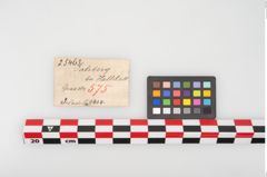 Etikett zu Bronzegewandnadel (NHMW-PRAE-025463)